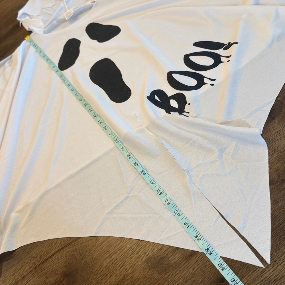 Unisex Boo Ghost Costume with Hood - Picture 6 of 9